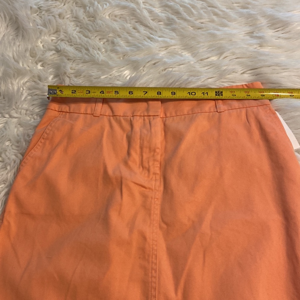 Vineyard Vines Skirt size 2 brand new with tags color Orange two front pockets - Picture 9 of 12